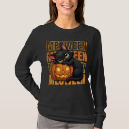 Camiseta MEOWEEN - Halloween de los amantes del gato