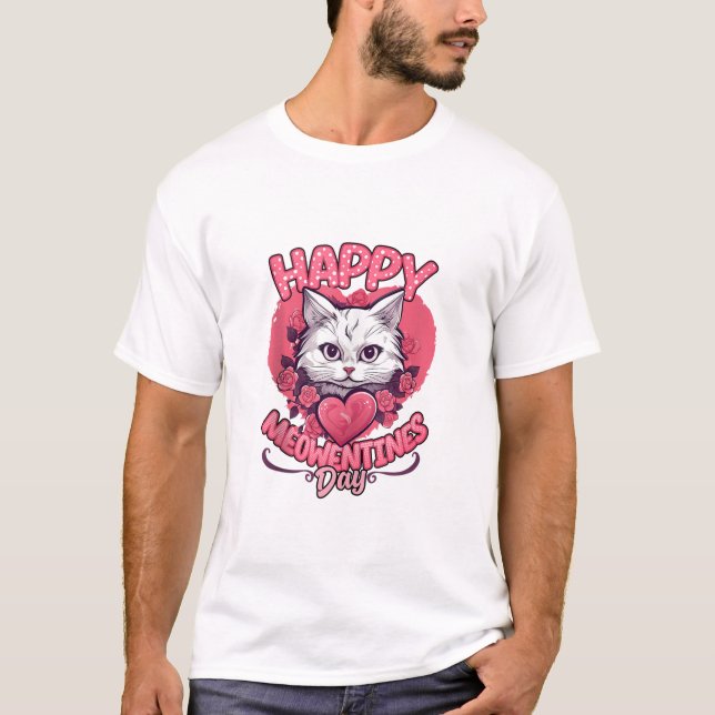 Camiseta Meowentines Day Shirt (Anverso)