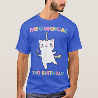Camiseta Meowgical 32nd Birthday Kitty 32 Años Funny Ca
