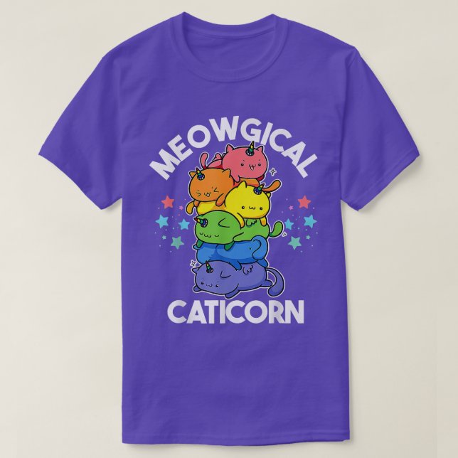Camiseta Meowgical Caticorn Funny Unicorn & Cute Kittycorn  (Diseño del anverso)
