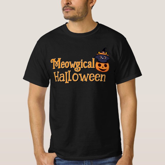 Camiseta Meowgical Halloween (Anverso)