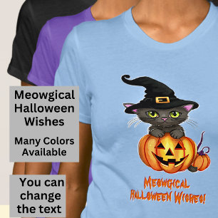 Camiseta Meowgical Halloween quiere calabaza de Gorra de br
