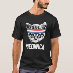 Camiseta Meowica 4 de julio Pawtriotic Kitty Merica Cat Us 