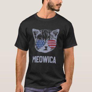 Camiseta Meowica 4 de julio Pawtriótico Gatito Merica Gato