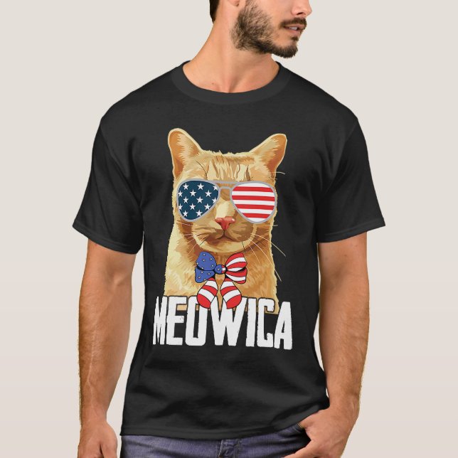 Camiseta Meowica Cat Day Cat Love Kitten House Cat Gats (Anverso)