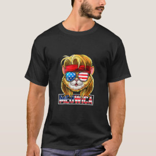 Camiseta Meowica Gato Mullet Bandera Americana Patriótica 4