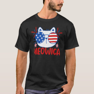 Camiseta Meowica Independence Day America Usa