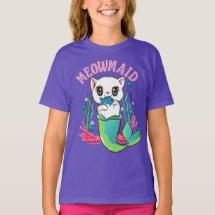Camiseta Meowmaid de unicornio