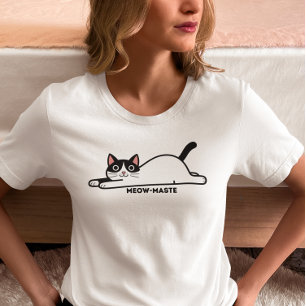 Camiseta Meowmaste Gato – Divertido Gato Lindo Inspirado en
