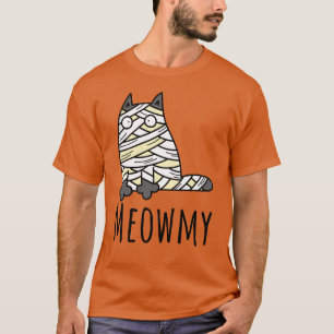 Camiseta Meowmy Mummy Cat - Mascota divertida Halloween