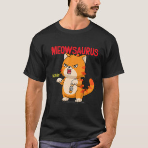 Camiseta Meowsaurus Cat Dinosaur Funny Cat Lover