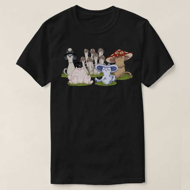 Camiseta Meowshrooms (Diseño del anverso)