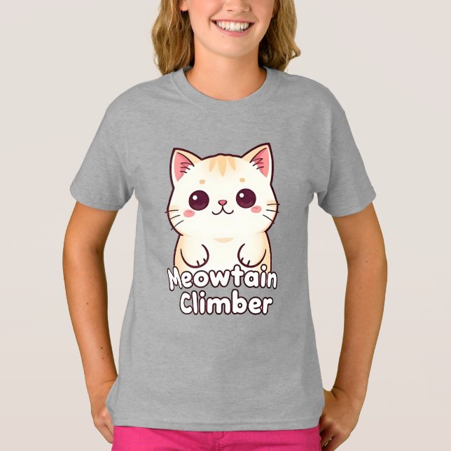 Camiseta Meowtain Climber (Anverso)