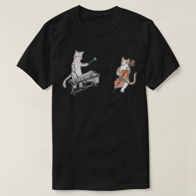 Camiseta Meowtet Vibraphone amp Cello Duet (Diseño del anverso)