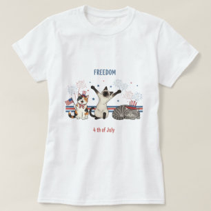 Camiseta Meowtions independientes - Gracioso gato del 4 de