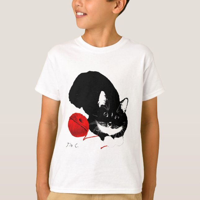 Camiseta Meowu Kids Tuxy Tuxedo Tee (Anverso)