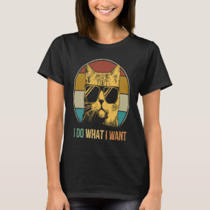 Camiseta Meowy ca para mujeres hombres hago lo que quiero g