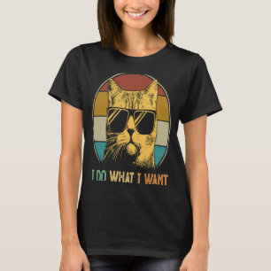 Camiseta Meowy ca para mujeres hombres hago lo que quiero g