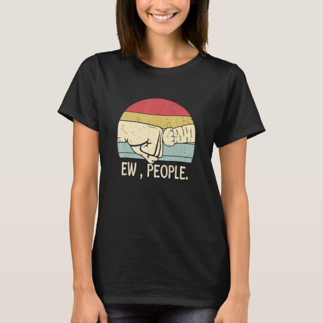 Camiseta Meowy Cat Ew People Mujeres Black Ca (Anverso)