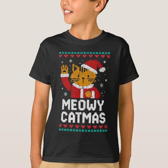 Camiseta Meowy Catmas (Anverso)