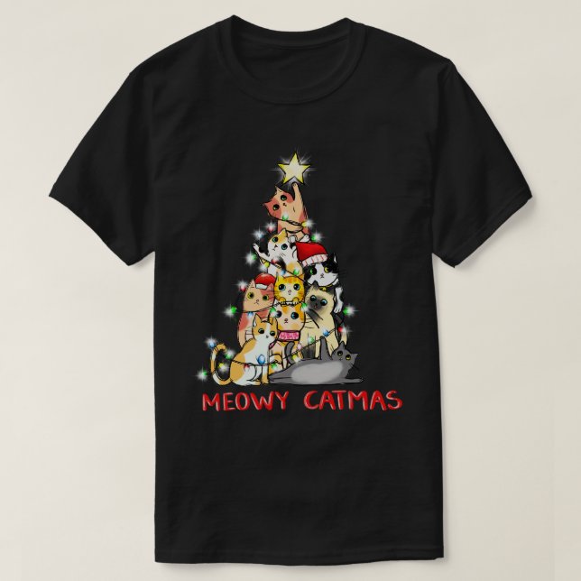 Camiseta Meowy Catmas 1 (Diseño del anverso)