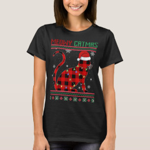 Camiseta Meowy Catmas atrapó a Gatito Gatito Navidades feos