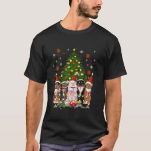 Camiseta Meowy Catmas Cat Árbol de Navidad Chicas Boys Fu