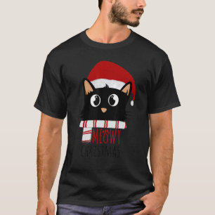Camiseta Meowy Catmas Cat Árbol de Navidad Chicas Niños Sa