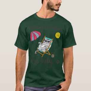 Camiseta Meowy CatMas en julio, Navidades divertidos en un 