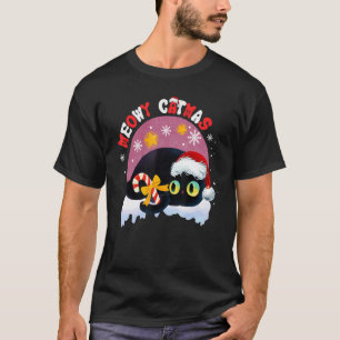 Camiseta Meowy Catmas Feliz Navidad Navidades gatos negros