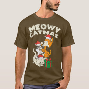 Camiseta Meowy catmas gatitos Navidades Pajamas Xmas PJs