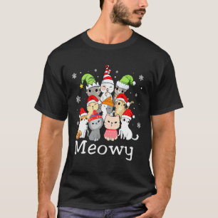 Camiseta Meowy Catmas Gato Navidad Árbol de Navidad Xmas Ch