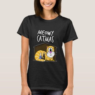 Camiseta Meowy Catmas Natividad Felina Navidad 2021 Cristia