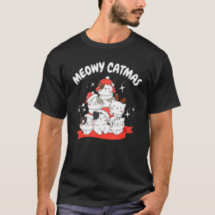 Camiseta Meowy Catmas Navidad Gatitos Cute Fiesta