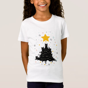 Camiseta Meowy Christmas tree , divertido árbol de navidad