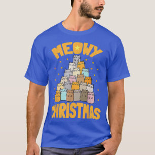 Camiseta Meowy Hanukkah Cat Árbol de Navidad Chanukah judío