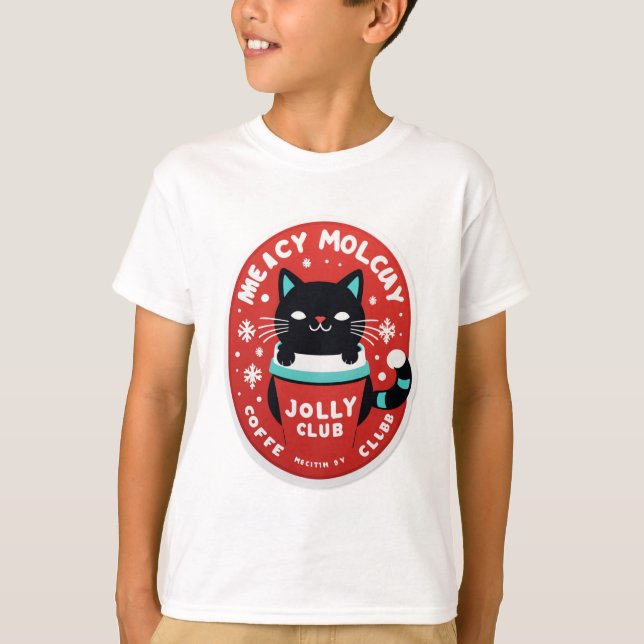 Camiseta Meowy Jolly Coffee Club (Anverso)