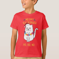 Meowy Kalikimaka Funny Cat Santa Hat Navidades