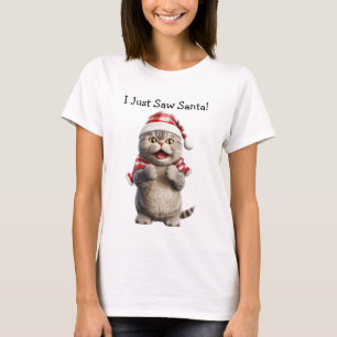 Camiseta Meowy Meow Navidades Cat T-Shirt