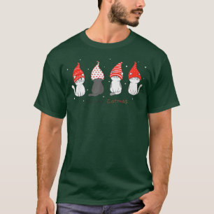 Camiseta Meowy Merry CatmasCute Christmas Cat Lover Christm
