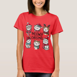 Camiseta Meowy Navidades Cats