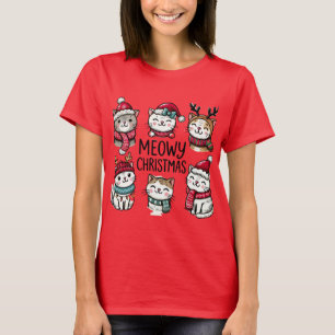 Camiseta Meowy Navidades Cats