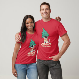Camiseta Meowy Navidades Funny Cat Lover