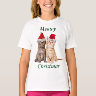 Camiseta Meowy Navidades Kitten Kids Shirt