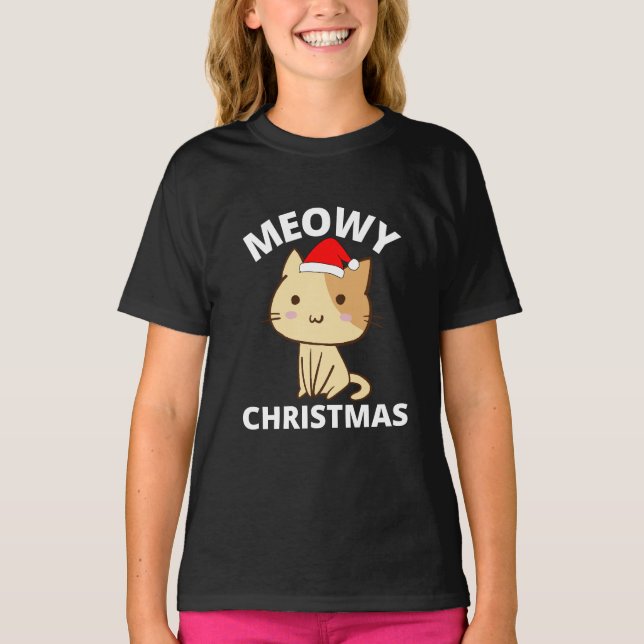 Camiseta Meowy Navidades T-Shirt (Anverso)