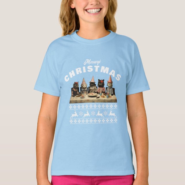 Camiseta Meowy Navidades T-Shirt (Anverso)
