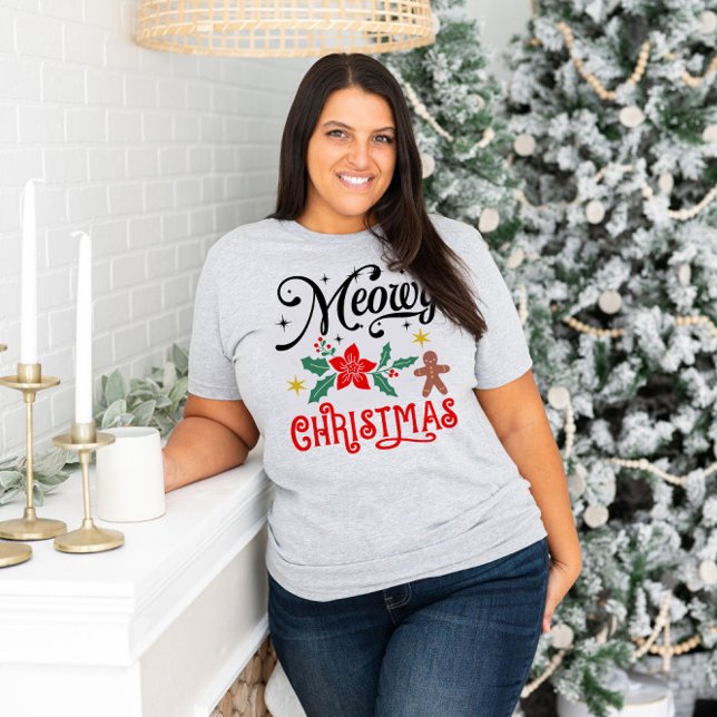 Camiseta Meowy Navidades T-Shirt (Subido por el creador)