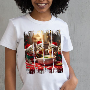 Camiseta Meowy Navidades y Ramen Delights