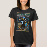 Camiseta Meowzel Tov Chanukah Gato Negro Judío Hanukkah Ugl<br><div class="desc">Meowzel Tov Chanukah gato negro judío Hanukkah Suéter feo 2</div>