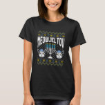 Camiseta Meowzel Tov Chanukah Hanukka Dueño de un gato judí<br><div class="desc">jajaja a tu hijo, hanukkah fea, jewish hanukkah, chanukah, chanukiah, menorah, dreidel, já panes, latkes, navidades jewish, jewish boys, jewish chicas, jewish men, jewish women, jewdolph, feater, sweatshirt feo, matzo ball, deck matzo, hanuknah navidades traviesos, feos, hanukkah naughty lindo jewish, feliz christmukkah, meowzel tov, meowzel tov chanukah, jewish cat owner,...</div>